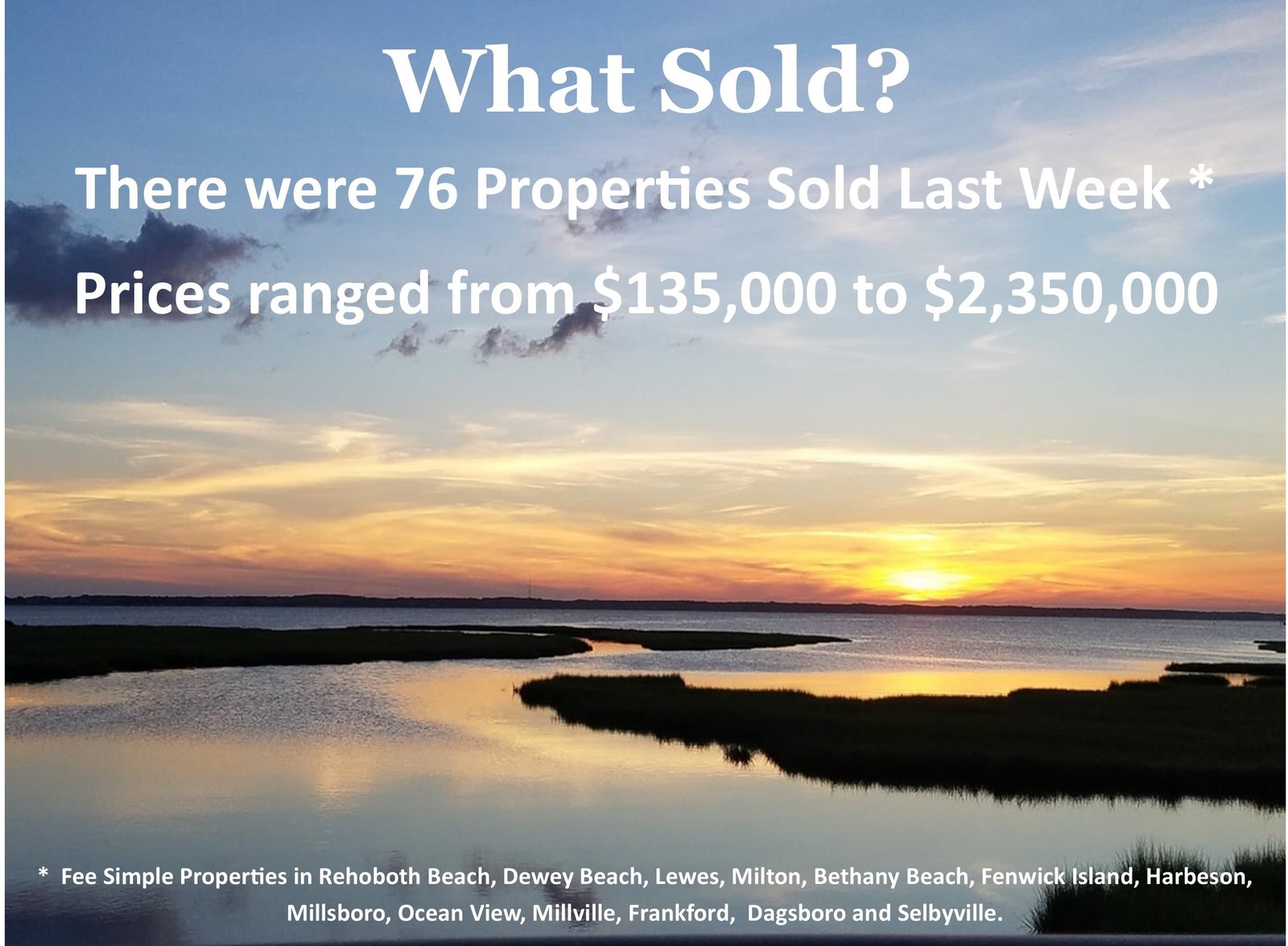 What Sold at the Beach Nov 7 - 13, 2021  Copy