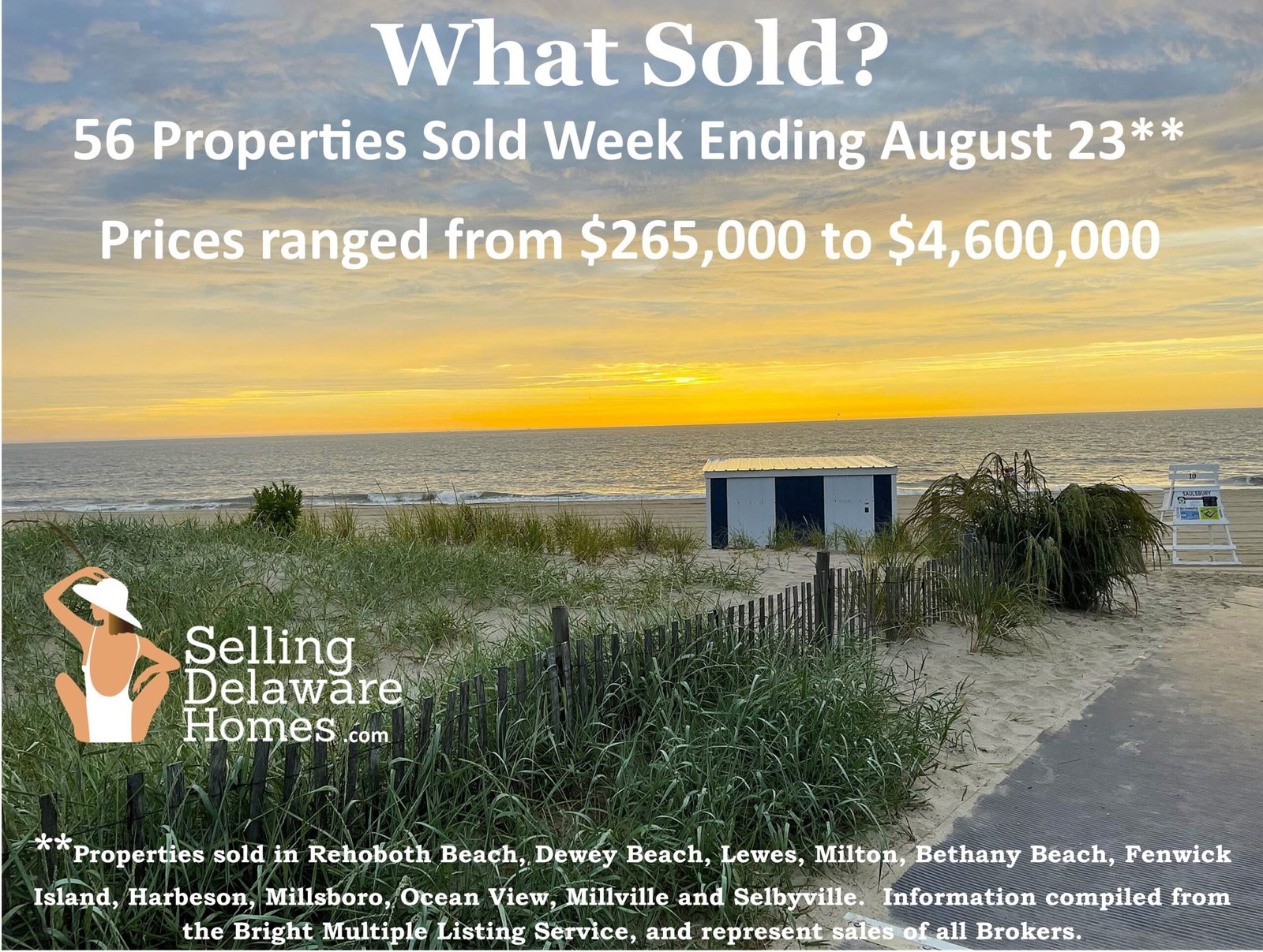 SOLD PROPERTIES WEEK ENDING AUGUST 23